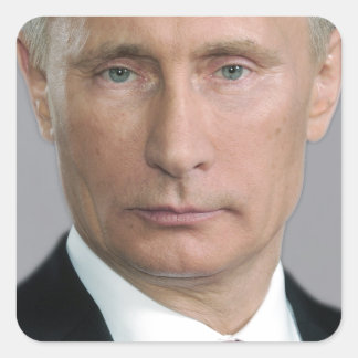 Vladimir Putin Gear Quadratischer Aufkleber