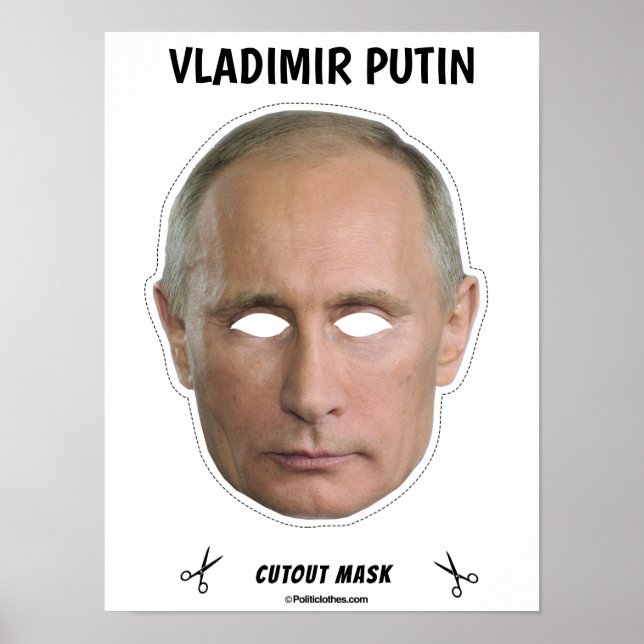 VLADIMIR PUTIN Halloween Mask Poster (Vorne)