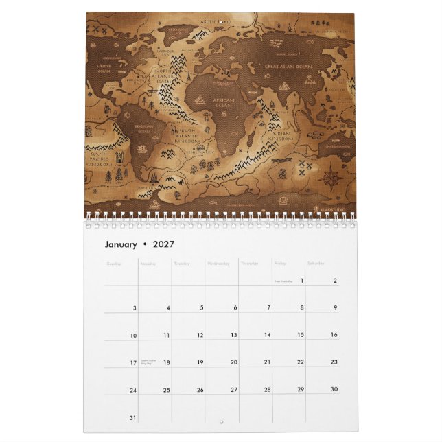 Vladstudio 2008 Kalender (Jan 2027)