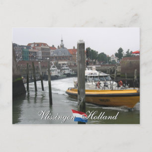 Vlissingen Pilot Boat Holland Postcard Postkarte