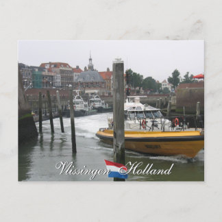 Vlissingen Pilot Boat Holland Postcard Postkarte