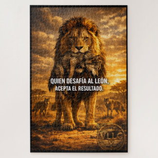 VLLC Lion Vs Wolf Motivational Quote Lion King Wal Puzzle