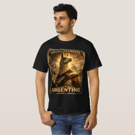 VLLC Orgullosamente Argentino Llama Mate Patriotic T-Shirt