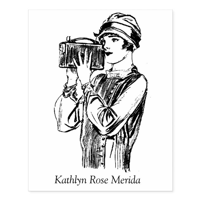 Vlogger Content Creator Film Maker Videographen Gummistempel (Prägung)