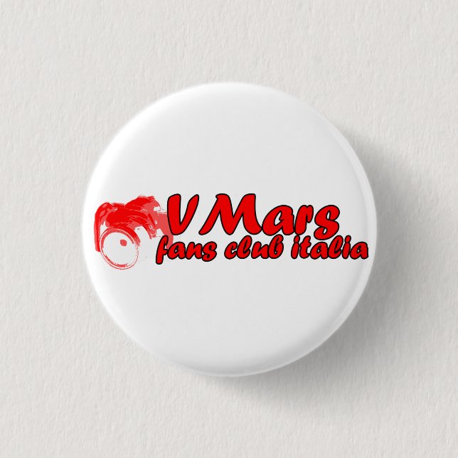 VMars Knopfrot Button (Vorderseite)