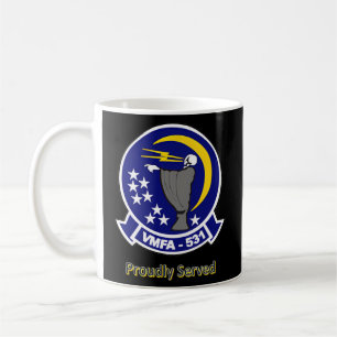 Vmfa-531 Schwarz Kaffeetasse