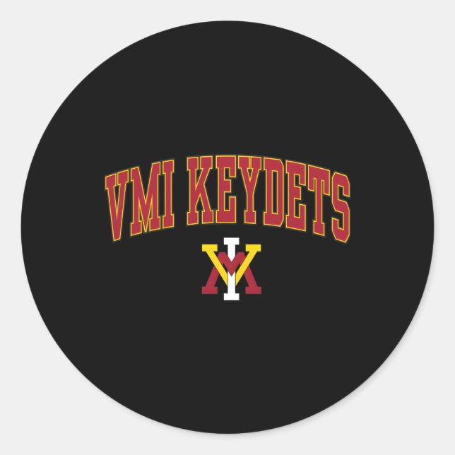 Vmi Keydets Arch over Runder Aufkleber (Vorderseite)
