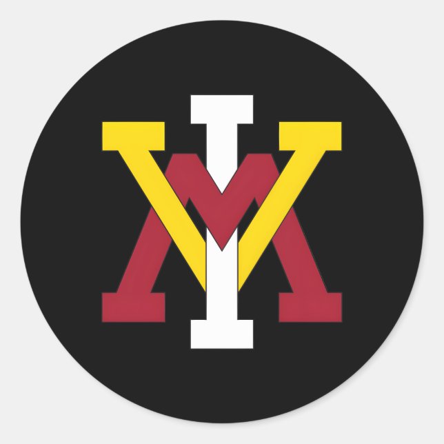 Vmi Keydets-Symbol Runder Aufkleber (Vorderseite)