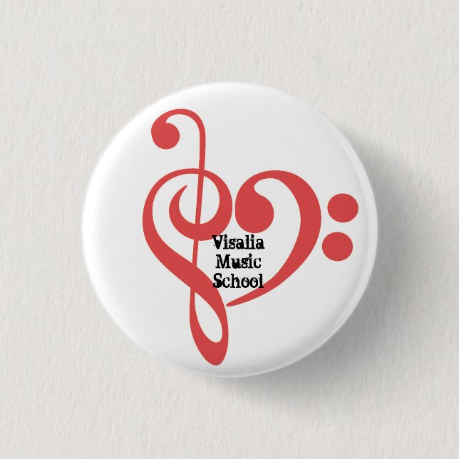 VMSclef-Herz-Knopf Button (Vorderseite)