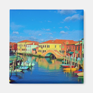 VNT004 MURANO, Venetian Lagoon, Italy - Fridge Magnet