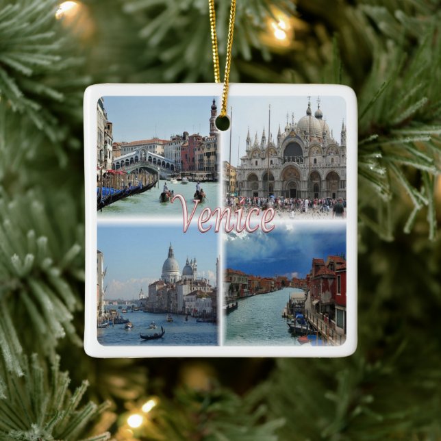 VNT023 VENICE-Mosaik, Venetien, Italien, Keramikornament (Baum)