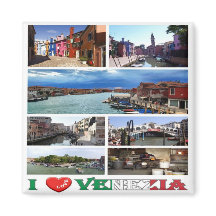 VNT030 VENICE I Liebe, Mosaik, Italien, Kühlschran