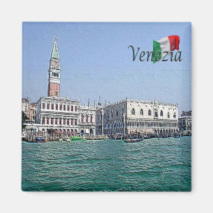 VNT042 VENICE, Panorama, Venetien, Italien, Kühlsc Magnet