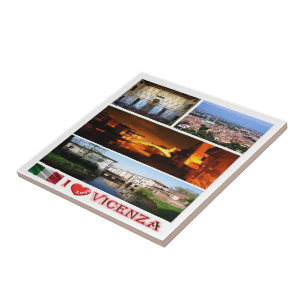 VNT081 VICENZA I Liebe, Mosaik, Italien, Fliese