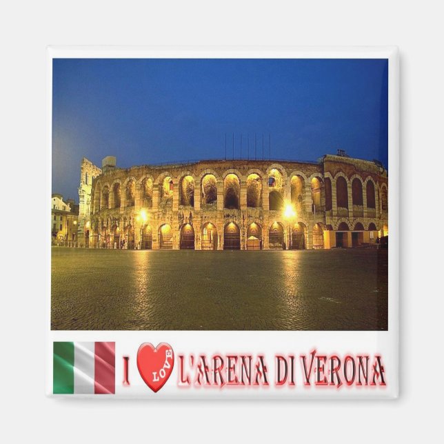 VNT095 VERONA, ARENA I Liebe, Venetien, Italien, K Magnet (Vorne)