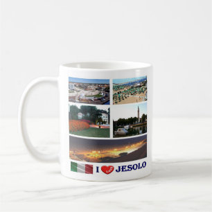 VNT113 JESOLO I Liebe, Mosaik, Italien, Kaffee Tas Kaffeetasse