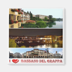 VNT126 BASSANO DEL GRAPPA I Liebe, Italien, Kühlsc Magnet