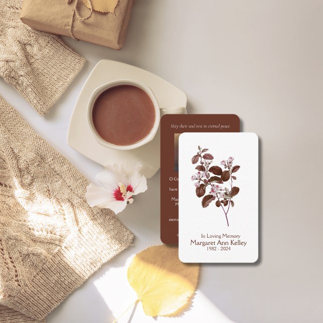 Vntage-Blätter Foto-Gebetskarte Visitenkarte (Von Creator hochgeladen)