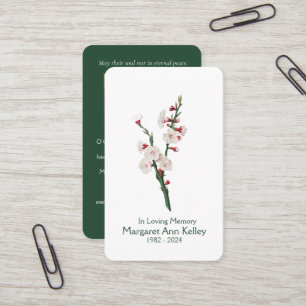 Vntage Blossom Foto Gebetskarte Visitenkarte