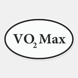 vo2 max ovaler aufkleber