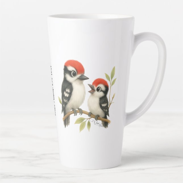 Vocal Red-Blies Woodpecker Milchtasse (Rechts)