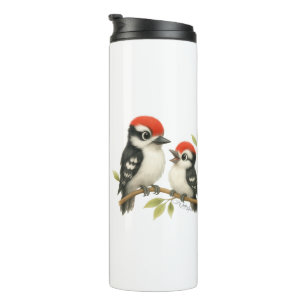 Vocal Red-Blies Woodpecker Thermosbecher