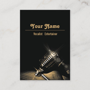 Vocalist - Business, Schedule Card, Big Terminkarte