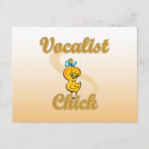 Vocalist Chick Postkarte
