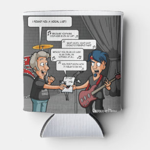Vocalist-Musik-Spaß-lustiges Wortspiel kann coole Dosenkühler