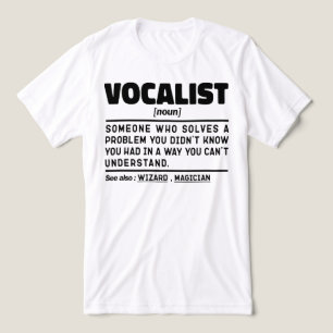 Vocalist Noun Definition Voice Performer Funny Tri-Blend Shirt