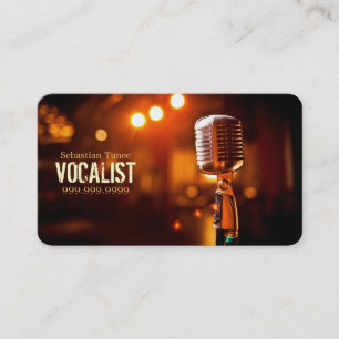 Vocalist, Singer, Performer, Musik, Lessons Mic Visitenkarte