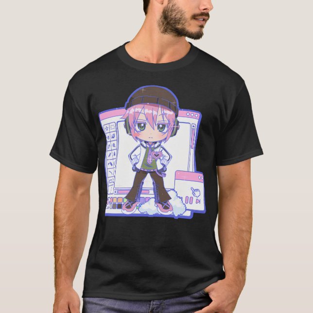 Vocaloid Windows Blue Version Vy2 Roro T-Shirt (Vorderseite)