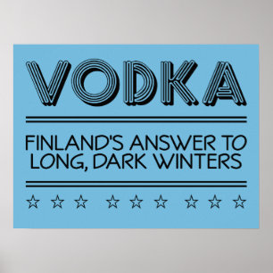 VODKA-Farbposter Poster