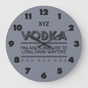 VODKA-Farbwanduhr Große Wanduhr