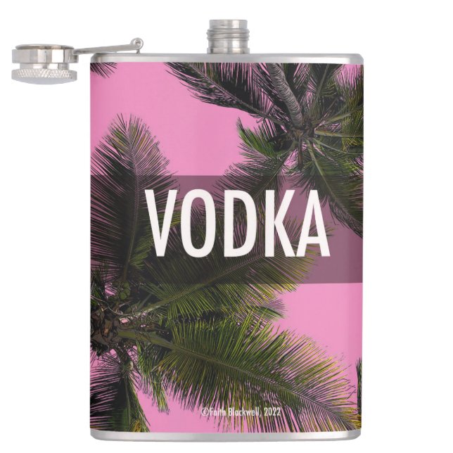 Vodka Flask 8oz. Flachmann (Geöffnet)