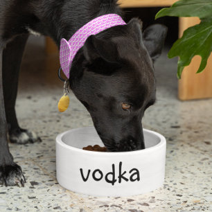 Vodka Food Funny Spaß Hunde Katze Haustier Napf