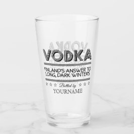 VODKA individuelle Name Glas