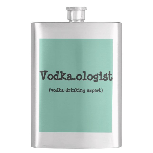Vodka.ologist Flasche Flachmann (Vorderseite)