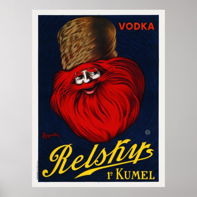 Vodka Relskys France 1911 Vintag Poster (Vorne)