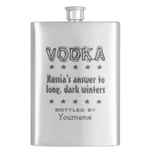 Vodka - Russischer Zollkolben Flachmann