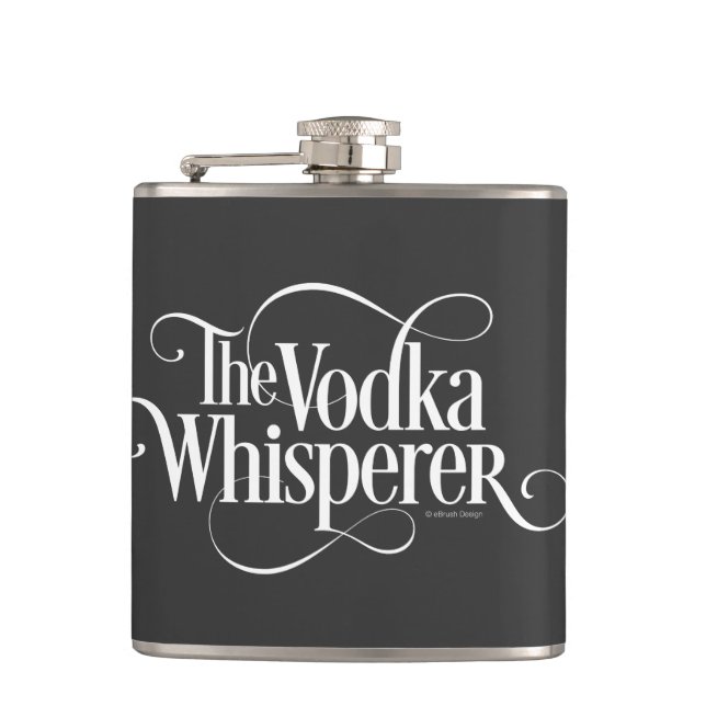 Vodka Whisperer Flachmann (Vorderseite)