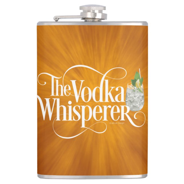 Vodka Whisperer Flask Flachmann (Vorderseite)