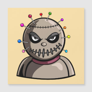 Vodoo Puppe Magnetkarte