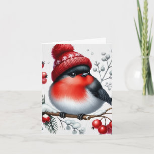 Vogel 2-fach Falz Grußkarte Feiertagskarte