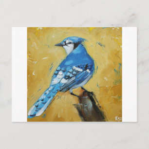 Vogel#39 Blaujay Postkarte