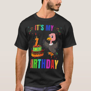 Vögel 7. Geburtstag Niedlicher Vogel Tiergrafik T-Shirt