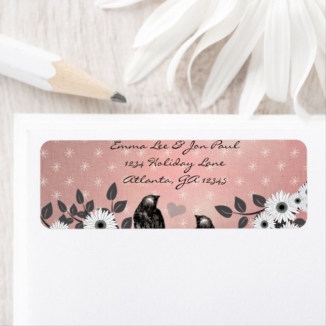 Vogel-Adresse des verzauberten Forest Pink Love Bi (Insitu)