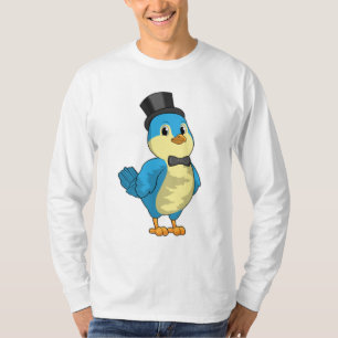 Vogel als Bräutigam mit Band T-Shirt