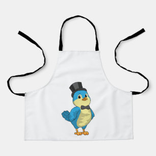 Vogel als Bräutigam mit Schleife Schürze