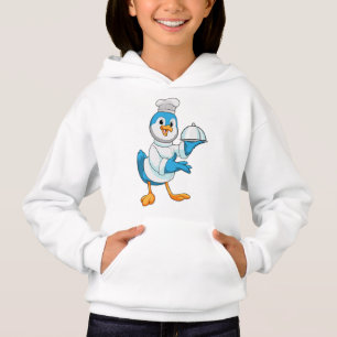 Vogel als Koch mit Platter Hoodie
